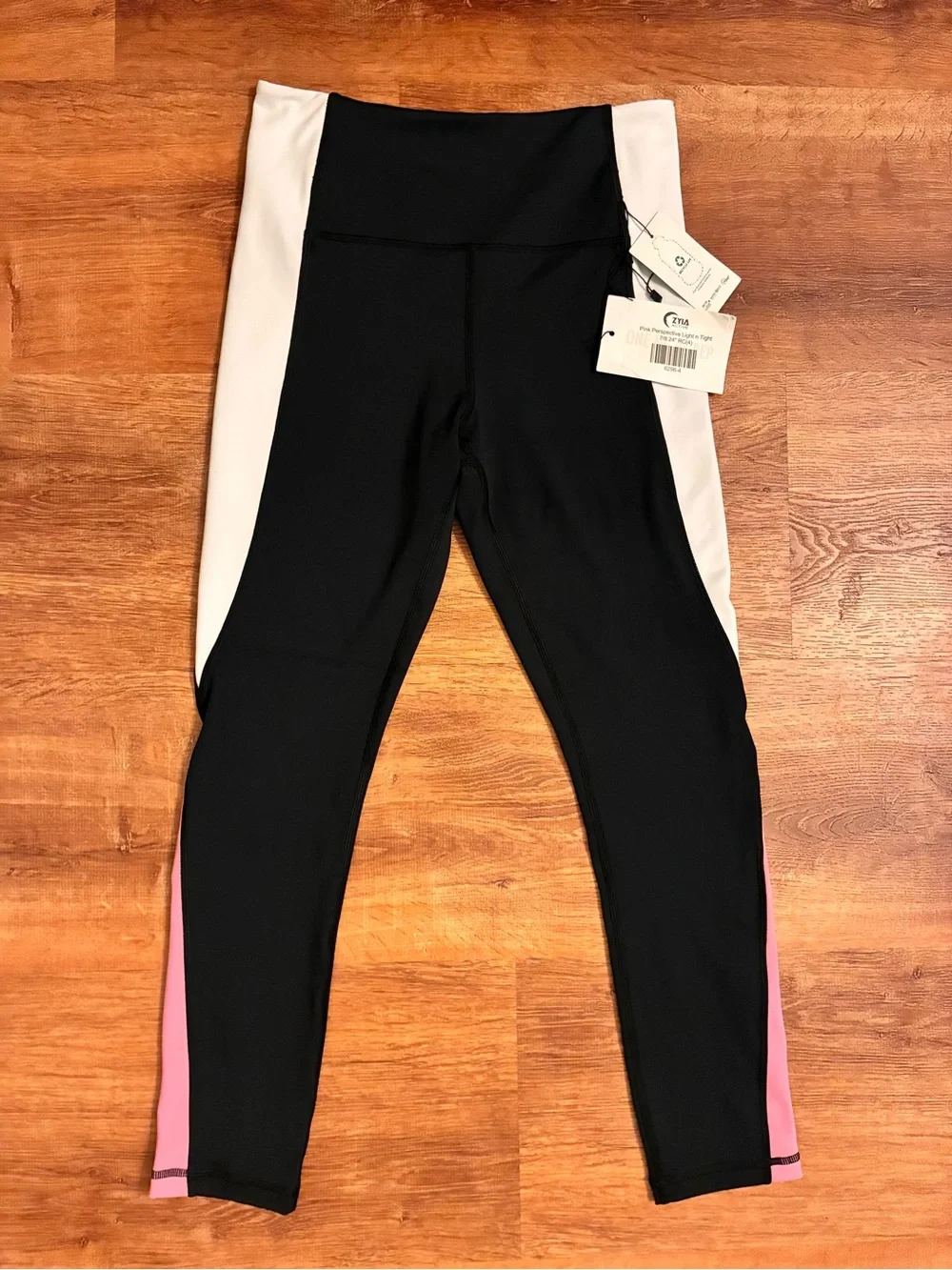 ZYIA NWT Pink Perspective Light n Tight 7/8 24” RC Sz 4 Activewear Style 6296